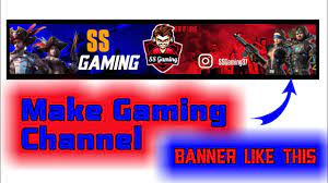 1 source for free and custom gaming youtube banners ytgraphics com. How To Make Gaming Channel Banner Gaming Channel Art Kaise Banae Garena Free Fire Ss Gaming Youtube