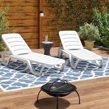 Mesh patio chairs are a cooler option, and they provide a slightly firmer feel. Wheels Outdoor Chaise Lounge Chairs You Ll Love In 2021 Wayfair