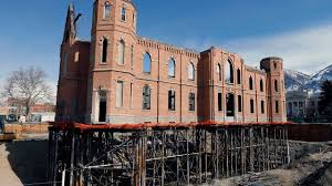 A foundation had been laid by 1856, but brigham young advocated abandonment of the project and moved provo's center five blocks east to today's tabernacle block. Construction Time Lapse Video Of Provo City Center Temple Youtube