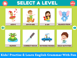Games to learn english grammar. English Grammar And Vocabulary For Kids 13 0 Apk Download