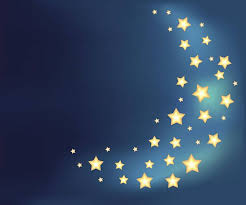 Background With A Moon Made Of Shiny Cartoon Stars Vector Art Illustration Moon Photography Beautiful Moon Drawing Stars