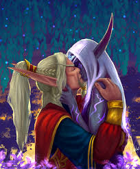 I could not resist not to draw these two, they deserve such a beautiful  story :D Blizzard, dont even dare to harm them in Shadowlands :E art by me  : rwow