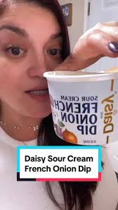 Trying Daisy Sour Cream French Onion dip! It’s soooo good!!! Our new fave  for sure! 🙌🏼 #frenchoniondip #dip #yum #delicious #creamy #fyp