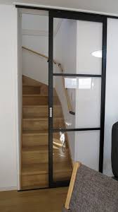 寒さ対策で階段口に引き戸の取り付け 製品はタチカワブ home room design home interior design stairs design