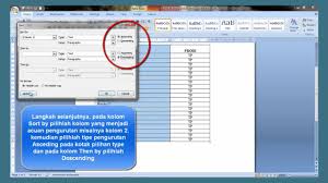 Teks yang menjorok tersebut biasanya berada di baris kedua dan seterusnya. Tutorial Cara Mengurutkan Nama Menurut Abjad Dengan Microsoft Word 2007 Youtube