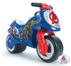 Foot To Floor Avengers Neox Childrens Bike Kids Ride On Motorbike Design