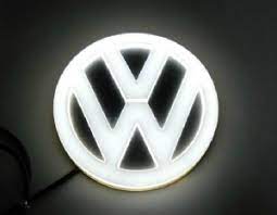 vw full illuminated glow led badge car logos volkswagen vw emblem
