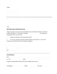 1 (satu) berkas hal : Contoh Surat Pengesahan Pendapatan Pdf Contoh Surat