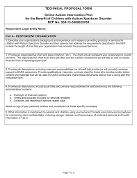 attachment a technical proposal form