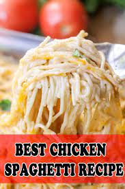 828 Best Chicken Spaghetti Recipe Chicken Spaghetti Recipes Recipes Best Chicken Spaghetti Recipe
