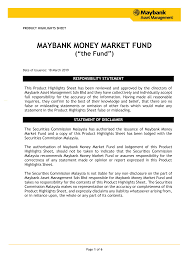 Our money market team offers a wide range of products to corporate and institutional investors and depositors to help generate return on their funds. Https Www Maybank Am Com My Documents 191091 517241 Phs Mmmf 2826022019 29 Pdf 31a7f731 Dfc0 4d93 8429 8b7924c24646