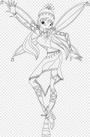 Download free winx enchantix tecna coloring page picture. Musa Stella Coloring Book Colouring Pages Enchantix Winx Monochrome Musa Png Pngegg