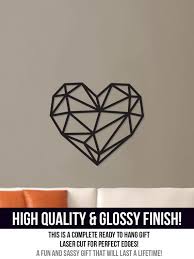 Geometrische Herz Wand Kunst Acryl Laser Geschnitten Dekor Schlafzimmer Kinderzimmer Kunst Wohnzimmer Design Wohnkultur Polygonale Herz Aufhanger Kinderzimmer Kunst Geometrisches Herz Und Kunst Furs Wohnzimmer