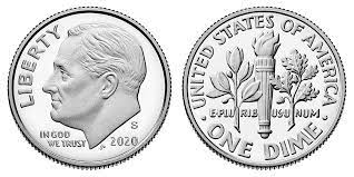 A dime a dozen overly abundant; 2020 S Roosevelt Dime Silver Proof Coin Value Prices Photos Info