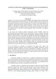 Most people associate language learning with endless lists of vocabulary, sitting at a desk for hours, and tests that make your blood pressure go through the roof9. Pdf Adaptive Computer Games For Second Language Learning In Early Childhood David Holguin Academia Edu