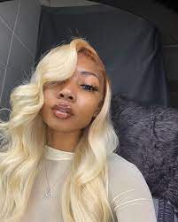 613 Blonde Hair Lace Frontal With 3 Bundles Straight Human Hair Weaves Dyed Blonde Hair Blonde Hair Black Girls Hair Inspiration