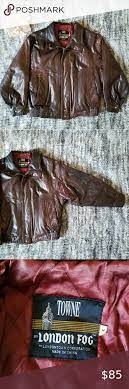 Towne By London Fog Vintage Leather Bomber Jacket Leather Bomber Jacket Leather Bomber Bomber Jacket