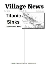 Titanic Newspaper Worksheets Titanic Social Studies Worksheets Teaching Nonfiction