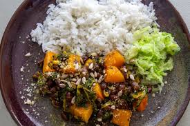 Poelee De Haricots Azuki Au Potimarron Line Lisbonne Et Cie Recette Haricot Azuki Haricot Azuki Recette
