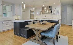 7 Creative Design Ideas For Kitchen Island Bench Seating Kitchen Island Dining Table Kitchen Island And Table Combo Kitchen Island With Bench Seating