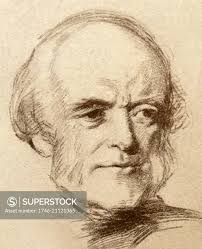 Portrait of Charles Lyell (1797-1875) Sir Charles Lyell, 1st Baronet, FRS  was a British lawyer and the foremost geologist of his day. Dated 19th  Century