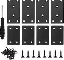 4 Pcs Soportes De Placa Plana, Chapa Perforada, Soporte De Esquina