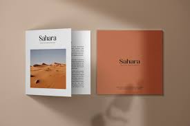 Square Bifold Flyer Mockup Set In Stationery Mockups On Yellow Images Creative Store