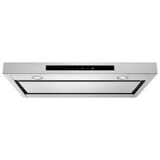 Kitchenaid Hotte De Cuisiniere A Profil Bas De 36 Po Sous L Armoire En Acier Inoxydable Home Depot Canada