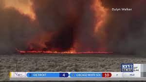 When we picture a tornado, most of us imagine a whirling column of air poking down from the clouds. How The Fire Tornado Is Formed Kx News