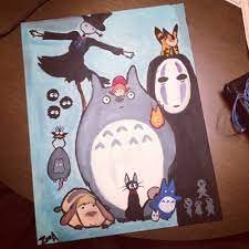 I'm really happy with how these pieces turned out. Studio Ghibli Painting By Zoeissocoollike On Deviantart