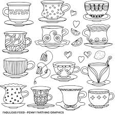 Getcolorings.com has more than 600 thousand printable coloring pages on sixteen thousand topics including animals, flowers, cartoons, cars, nature and many many more. Teacup Coloring Page Fabulous Food Penny Farthing Graphics Coloring Pages Tea Cup Drawing Tea Cups