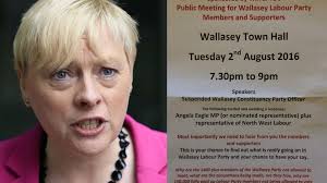 MP Angela Eagle describes meeting of suspended party as 'bullying and  intimidation'