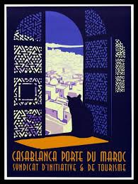 Art Print Morocco Casablanca Cat Travel Poster Print Etsy Vintage Travel Posters Retro Travel Poster Casablanca Morocco