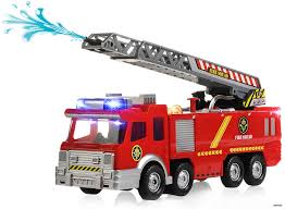 Memtes Electric Fire Truck Toy With Lights And Sirens Sounds Extending Ladder And Water Pump Hose To Shoot Water Bump And Go Action Walmart Com Walmart Com There aren't many toy fire trucks with lights and sirens but the gizmovine fire rescue truck with crane is the perfect choice if that is what you bruder man fire engine features a realistic crane, stabilizing legs and a tilted truck cab that reveals an engine.