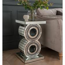 Buy pedestal side table and get the best deals at the lowest prices on ebay! Crystal Mirrored Side Table Side Table Homesdirect365