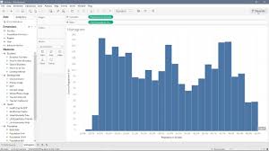 how to create histogram in tableau