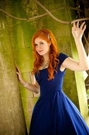 Love Her Hair And The Dress Blue Wedding Dress Royal Blue Wedding Gowns Blue Wedding Dresses