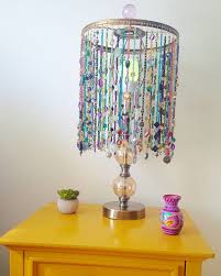 My Diy Beaded Lampshade Diy Beads Lamp Crafty Colorado Denver Boho Bedroomdecor Pretty Decorati Beaded Lampshade Beaded Lamps Vintage Lighting Diy