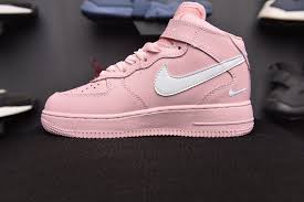 Air Force 1 Af1 Pink White Running Shoes Womens Sneakers In 2020 White Running Shoes Womens Nike Fashion Shoes Nike Casual Shoes