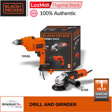 Black And Decker Hammer Drill Price Philippines Black Decker Combo Pack Tp555k B1 10mm 550w Hammer Drill Kitbox And G720 100mm 820w Small Angled Grinder Lazada Ph