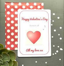 25 funny valentine's day cards that are more lol than xoxo. Valentine S Day Surprise Reveal Scratchcard By Daisyley Designs Notonthehighstreet Com