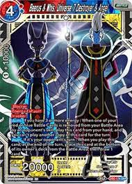 In dragon ball z battle of gods, beerus awoke after his slumber and seek a new warrior who defeated frieza. Beerus Whis Universe 7 Destroyer Angel Draft Box 05 Divine Multiverse Dragon Ball Super Ccg Tcgplayer Com