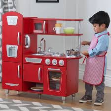 kidkraft red vintage kitchen cheap toys
