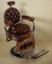 Melchior Bros Chicago Round Back Oak Barber Chair Barber Chair Barber Chair Vintage Barber
