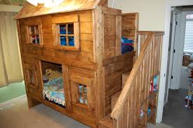 You can do a bunk bed with a desk, ikea bunk beds, a triple bunk bed, and even bunk beds with stairs. Rustic Cabin Bunk Bed Ana White