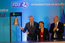 L'introduction en bourse de la française des jeux est de type ouverture du capital aux investisseurs. Marche L Action Fdj Flambe Pour Son Premier Jour De Cotation A Paris Bfm Bourse