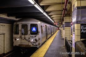 Munipals r32 c train and r46 a train. R46 A Train Approaching Euclid Avenue Daniel The Cool Nyc Website