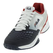 Fila Mens Axilus Energized Tennis Shoes White Fila Navy