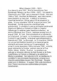 Maybe you would like to learn more about one of these? Referat Mihai Viteazu 337195 Graduo