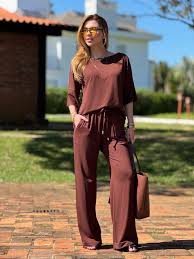 Wide Leg Summer Soft Marrom - DONNAGABI